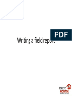 Chapter 14 Writing a Field Report