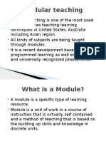 Modular Teaching