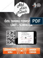 Özel Tanımlı Fonksiyonlar & Limit – Süreklilik