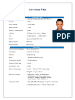 Curriculum Vitae: Personal Data