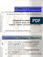 Chapter 4: Consolidation Techniques and Procedures: Advanced Accounting