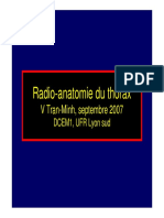 Sémiologie Radio-Anatomie Du Thorax