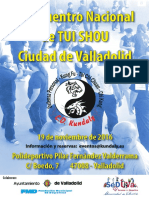 II Encuentro Nacional de Tui Shou Ciudad de Valladolid - Cartel - A2