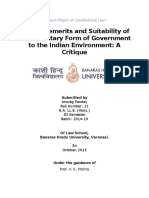 Parliamentary Form of Government in India