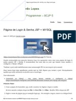 Página de Login & Senha JSP + MYSQL _ Java - Blog Camilo Lopes