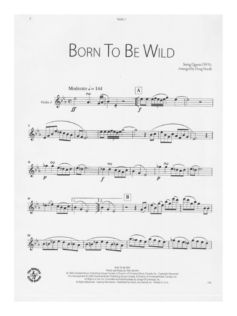 Born To Be Wild Film Soundtrack