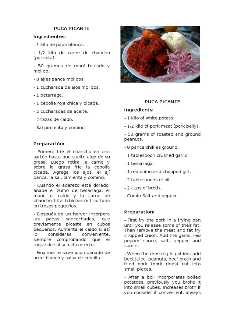 Puca Picante PDF Cultivos Plantas comestibles