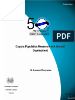 Guyana Population Movement and Societal Development 2