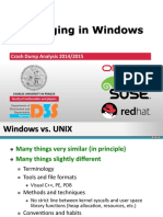 Debugging in Windows Debugging in Windows: Crash Dump Analysis 2014/2015