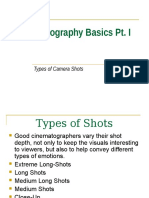Cinematography Basics Pt. I: Types of Camera Shots