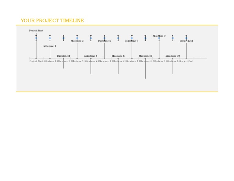 Timeline With Milestones (Yellow) 1 | PDF