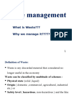 Waste Management: What Is Waste??? Why We Manage It?????
