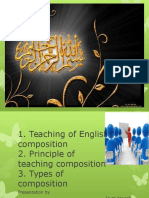 ELT Teaching of English Composition, Principles and Types of Composition