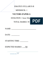 Vectors Paper 1