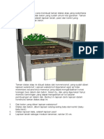 Berikut Ini Disajikan Cara Membuat Taman Diatas Atap Yang Sederhana Dengan Konstruksi Dak Beton Yang Sudah Umum Kita Gunakan