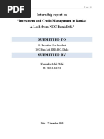 Intern Report of NCC Bank