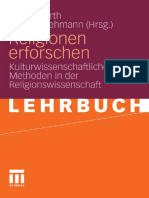 Stefan Kurth, Karsten Lehmann Religionen Erforschen Kulturwissenschaftliche Methoden in Der Religionswissenschaft