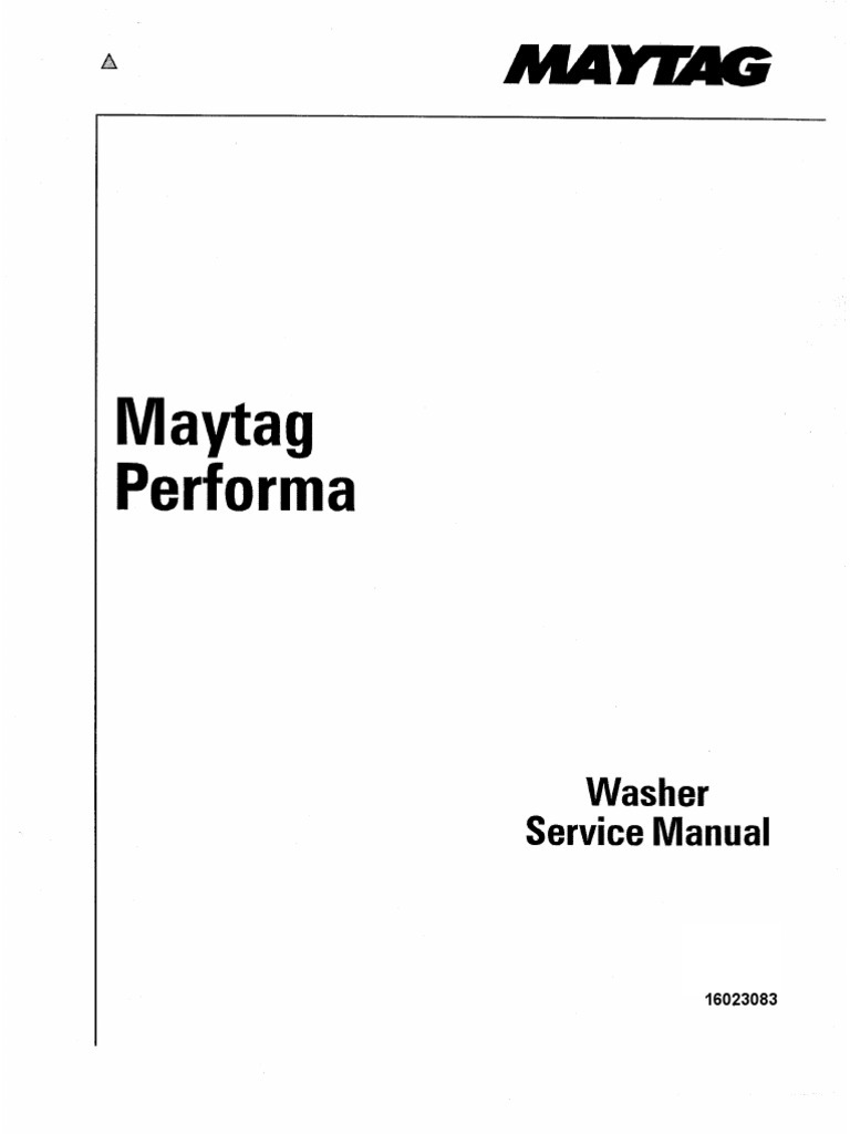 PAV2000AAW Maytag Washer Repair Manual PDF Washing Machine Transmission (Mechanics)