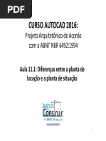 Planta Locação X Planta Situação - Desenho Arquitetônico