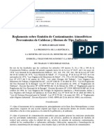 Reglamento Emision Contaminantes Atmosfericos de Calderas Hornos Tipo Indirecto 0