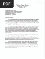 Reid Letter to Comey