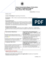 Sacramento State University/College of Education Single Subject Credential Program Daily Lesson Plan Template