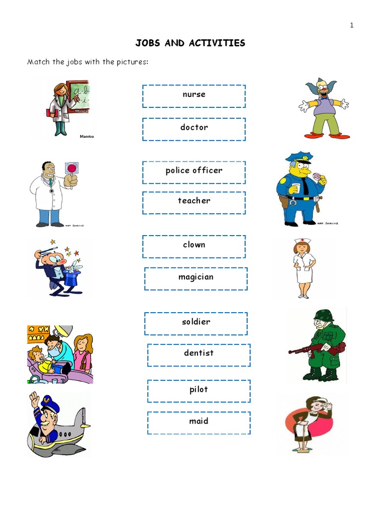 Jobs and Activities: Nurse Doctor | PDF | Science & Mathematics