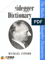 Inwood Michael - A Heidegger Dictionary - Blackwell, 1999 PDF
