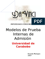 Modelos de Prueba Internas de Admisión UC