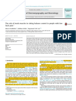 Role of Trunk Muscles in Sitting Balance in LBP Patients