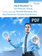 Next Generation Physical, Virtual, Cloud Backup, Disaster Recovery, and Data Protection Solution From Acronis
