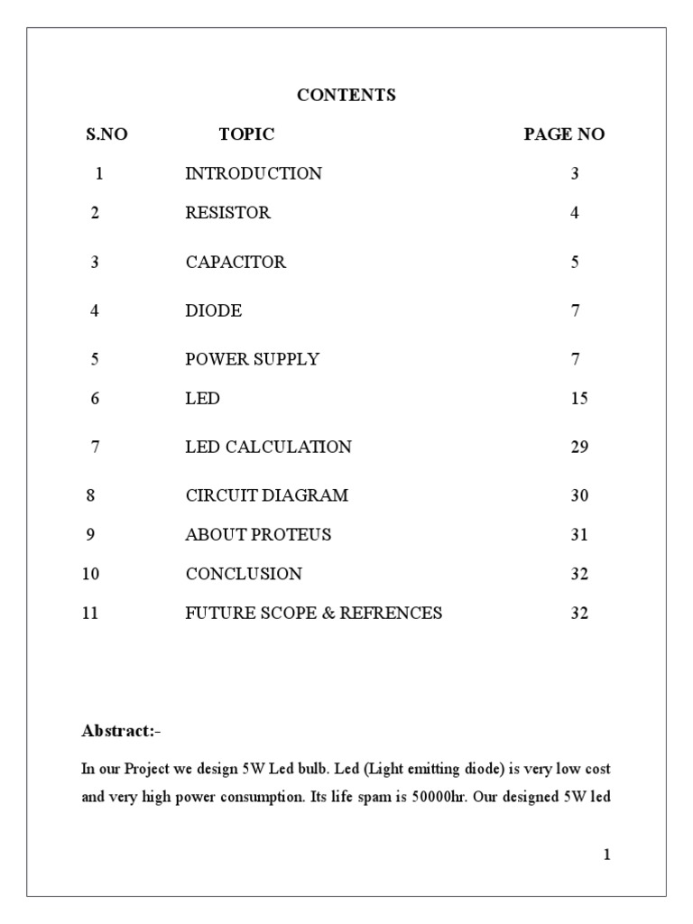 5W LED Bulb Circuit Design Guide | PDF | Light Emitting Diode | Transformer