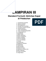 Standard Formulir Aktivitas Kapal Di Pelabuhan PDF