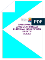 Garis Panduan Konvensyen Kumpulan Inovatif Dan Kreatif (KIK)