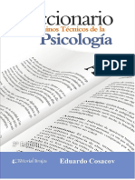 Diccionario de Terminos Técnicos de La Psicologia