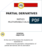 Geometric Interpretation of Partial Derivatives in Multivariable Calculus