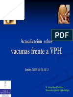 Actualizacion Sobre La Vacunacion de VPH 2013