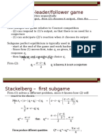 Stackelberg - Leader/follower Game: Max Aqqcq Acq Q Q