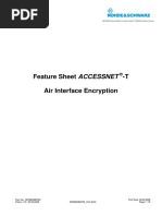 Feature Sheet ACCESSNET ®-T Air Interface Encryption