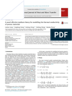 A Novel Effective Medium Theory For Modelling The Thermal Conductivity of Porous Materials