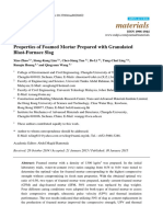 Properties of Foamed Mortar Prepared With Granulated Blast-Furnace Slag