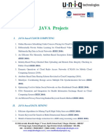 Java Ieee 2016 Project List