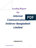 Report On Internal Communication in Unilever Bangladesh Limited