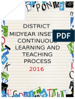District Midyear Inset On Continuous Learning and Teaching Process