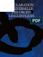 Declaration Universelle Des Droits Linguistiques