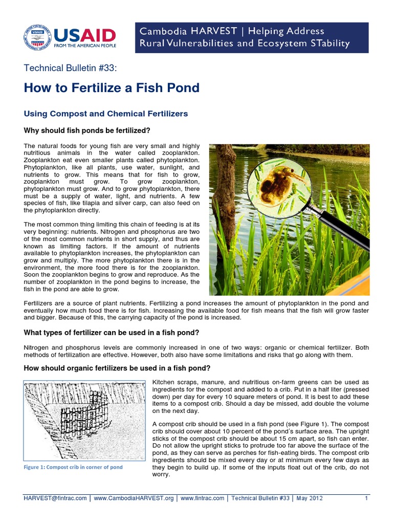 14_56_7985_Technical Bulletin 33 How to Fertilize a Fish Pond
