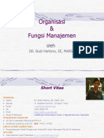 Organisasi Dan Fungsi Managemen