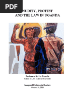Download Prof Sylvia Tamale inaugral lecture on nudity protests and the law by African Centre for Media Excellence SN329489341 doc pdf