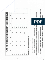 Plan de entrenamiento. 1º Bachillerato.