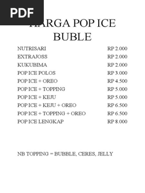 Pop online ice topping